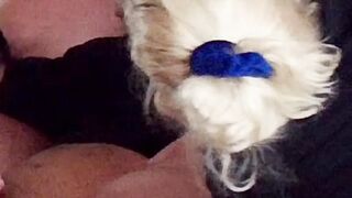 Anette fa un pompino a colazione con l'aiuto della sua amica