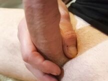 Primo piano del cazzo semiduro