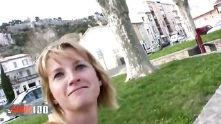 Puttanella biondina francese inculata