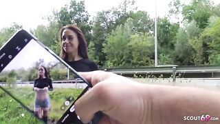 Giovane puttanella tatuata conquistata in strada