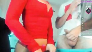 Coppia italiana che si mostra in webcam