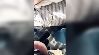 Un cazzo duro di fronte a Priscilla Salerno che riposa