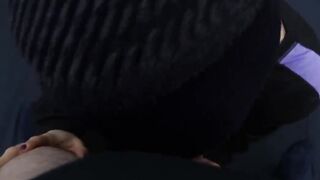 Pompino amatoriale della fidanzata porcella con una sborrata in bocca