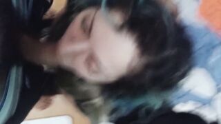 Ragazza italiana fa un pompino a marocchino