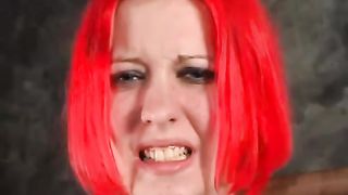 Rossa puttana legata e torturata