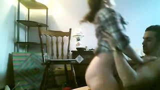 Coppia amatoriale esibizionista si filma