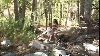 Rossa tettona si fa leccare la figa