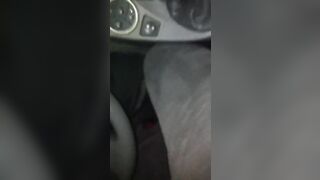 Ditalino moglie con fica pelosa in macchina