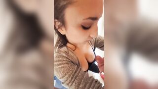 TROIA NAPOLETANA SBORRATA SULLE TETTE