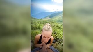 La mia troia che lo succhia sull'Alpe di Siusi