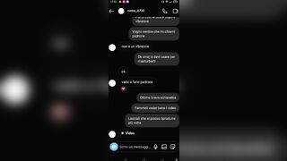 La mia schiava obbediente mi manda il video