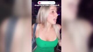Biondina italiana fica in discoteca