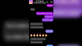 SEXTING - STO SU DI GIRI.... E MI FACCIO SCOPARE DA TROIA