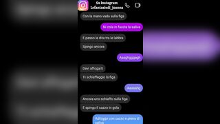 SEXTING - STO SU DI GIRI.... E MI FACCIO SCOPARE DA TROIA