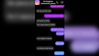 SEXTING - STO SU DI GIRI.... E MI FACCIO SCOPARE DA TROIA