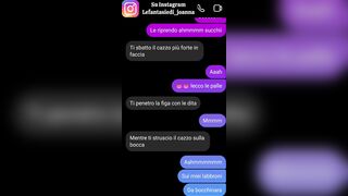 SEXTING - STO SU DI GIRI.... E MI FACCIO SCOPARE DA TROIA