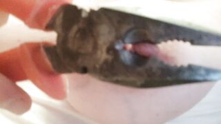 Capezzoli tirati e girati