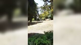 Sgamati dallo sbirro a trombare nel parco in pieno giorno