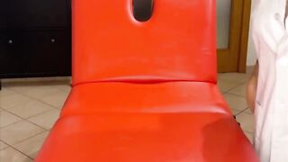 Bianca a pecorina in collant