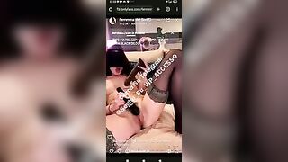 Femmina del sud si masturba in diretta