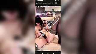 Femmina del sud si masturba in diretta