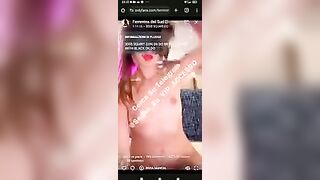 Femmina del sud si masturba in diretta