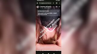 Femmina del sud si masturba in diretta