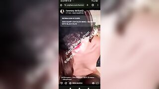 Femmina del sud si masturba in diretta