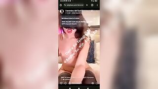 Femmina del sud si masturba in diretta