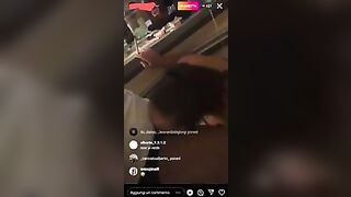 Teen italiana 18 enne con le tettone spompina il cazzo in live IG