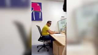 Per rinnovare il contratto la segretaria si fa scopare dal suo capo