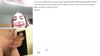 Italiana in cam non ama la sborra...