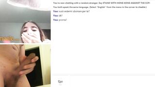 Italiana in cam non ama la sborra...