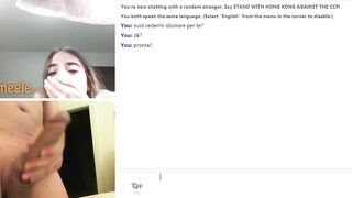 Italiana in cam non ama la sborra...