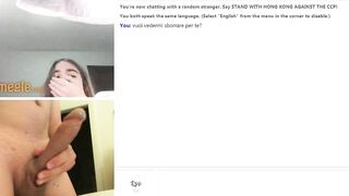 Italiana in cam non ama la sborra...