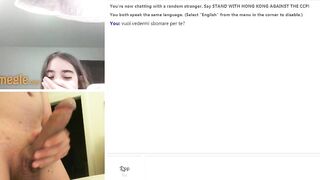 Italiana in cam non ama la sborra...