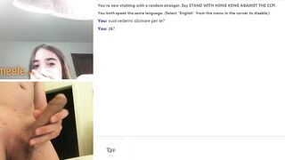 Italiana in cam non ama la sborra...