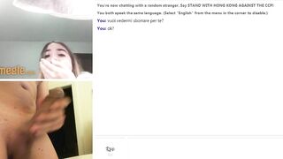 Italiana in cam non ama la sborra...