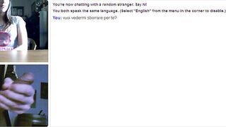 Studentessa italiana fa pausa dito