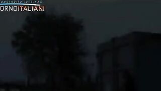 Giovane puttanella catturata da 3 puttanieri