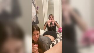 Trio amiche troie con i loro nuovo compagno di scuola