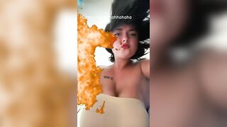 Mora italiana con due tette naturali enormi