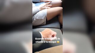 Quando il marito ti chiede di toglierti le mutandine in taxi