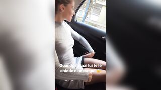 Quando il marito ti chiede di toglierti le mutandine in taxi