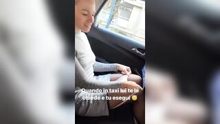 Quando il marito ti chiede di toglierti le mutandine in taxi
