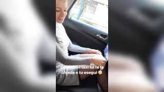 Quando il marito ti chiede di toglierti le mutandine in taxi