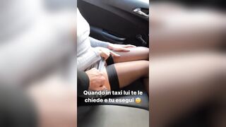 Quando il marito ti chiede di toglierti le mutandine in taxi