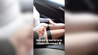 Quando il marito ti chiede di toglierti le mutandine in taxi