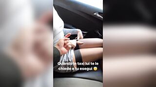 Quando il marito ti chiede di toglierti le mutandine in taxi