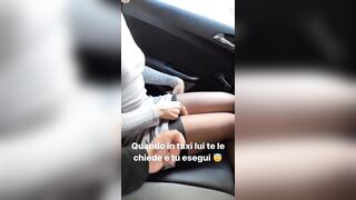 Quando il marito ti chiede di toglierti le mutandine in taxi